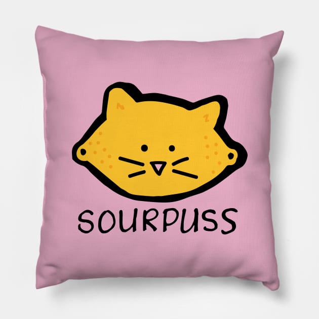 Sour Puss Pillow by RADdoodads