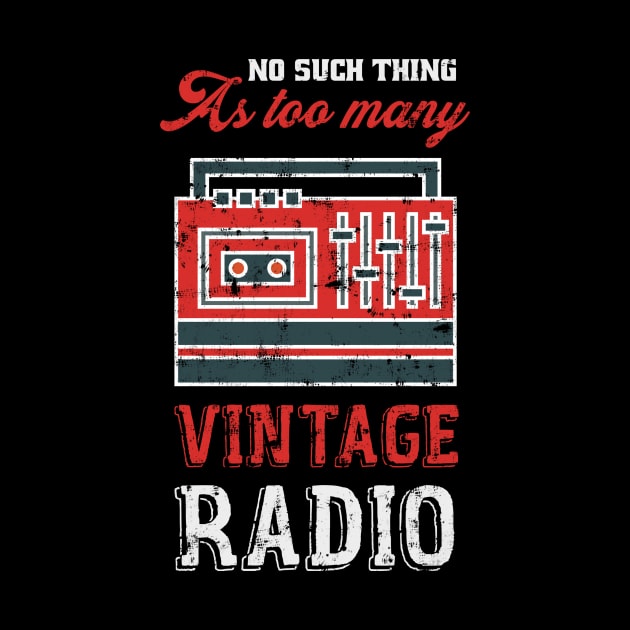 Vintage Radio by TheBestHumorApparel