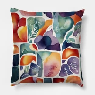 Nature's Abstract Symphony Pillow