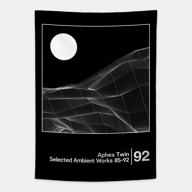 Aphex Twin - Selected Ambient Works / Minimalist Style Graphic Design Tapestry by saudade