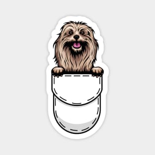 Funny Lhasa Apso Pocket Dog Magnet