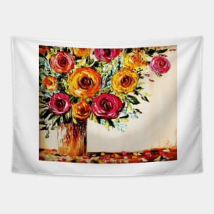 Country Flowers Bouquet Tapestry