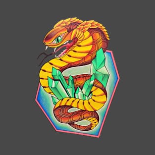 Intergalactic Emerald Crystal Cobra T-Shirt