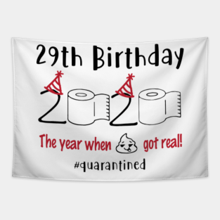 29th Birthday Ideas Tapestries Teepublic