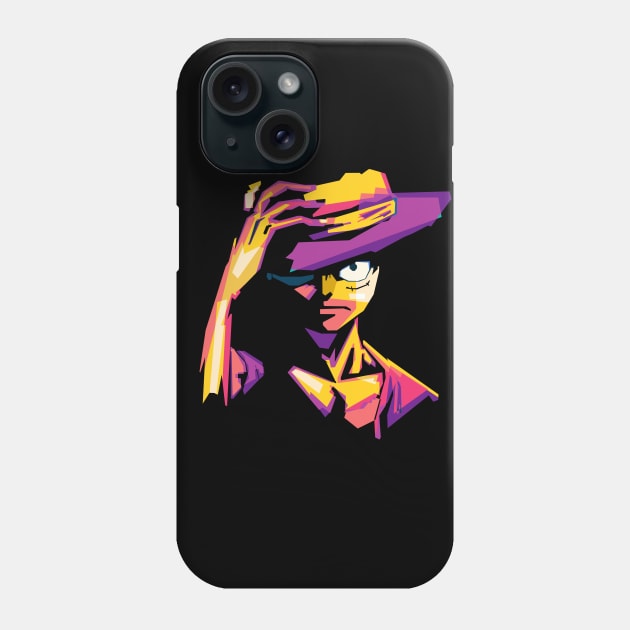 Luffy Pirates Black Phone Case by Shuriken