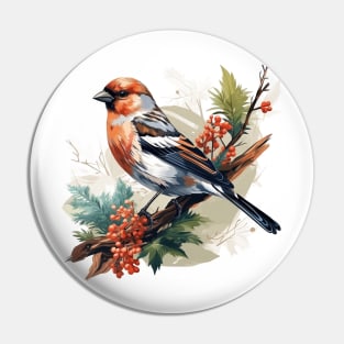 Finch Bird Pin