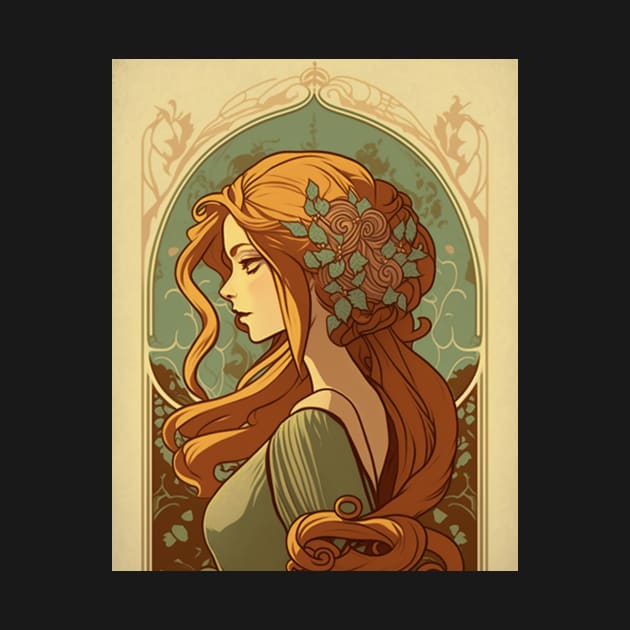 Rapunzel - Art Nouveau by ArtNouveauChic