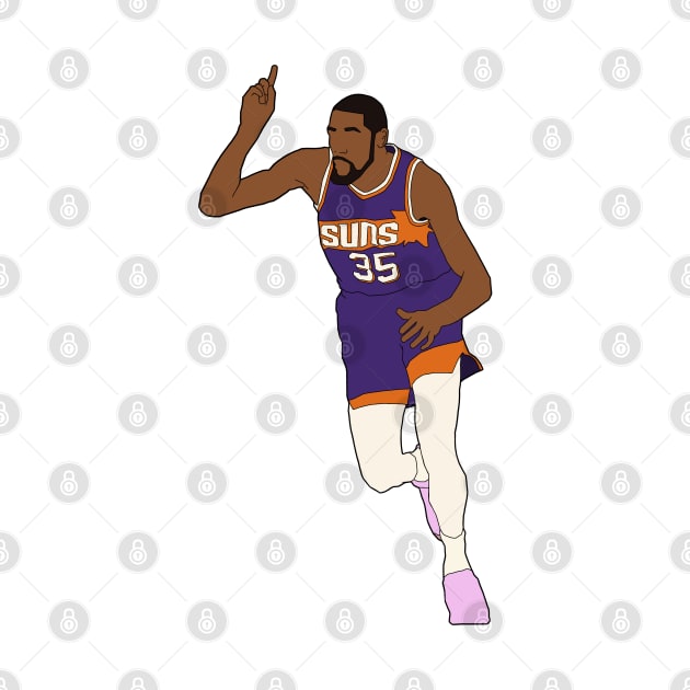 Kevin Durant Suns Minimal by whelmd