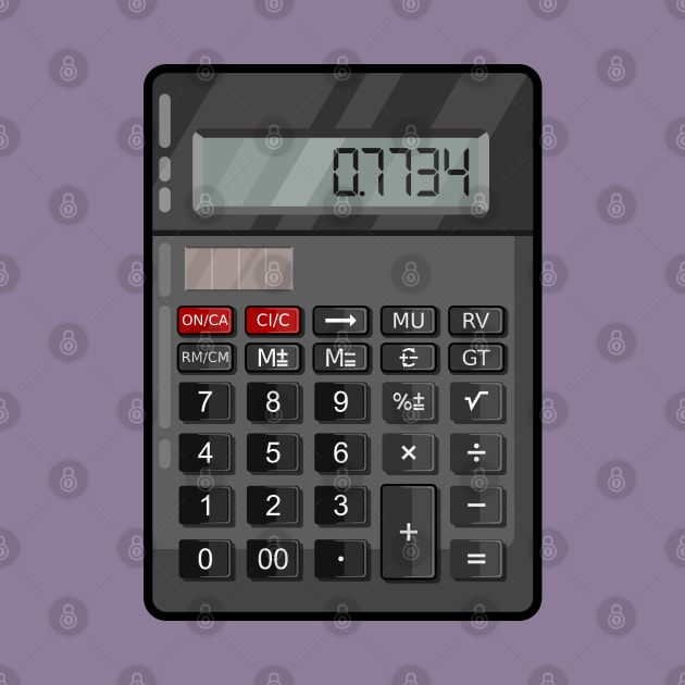 Calculator '07734 - Hello' Vector by DavidSpeedDesign