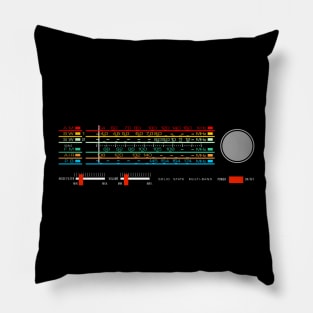 vintage Radio Dial Frequence Pillow