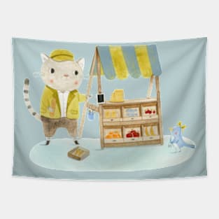 Wooden Toy Shop Tapestry