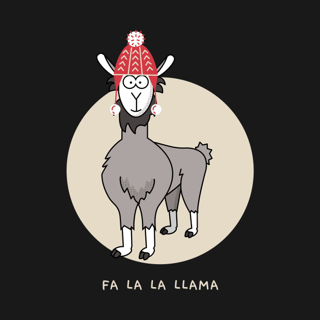 Fa la la llama funny christmas llama design by the christmas shop