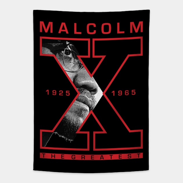 Malcolm X My Black Heroes Tapestry by ZUNAIRA