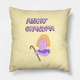 Angry Grandma Pillow