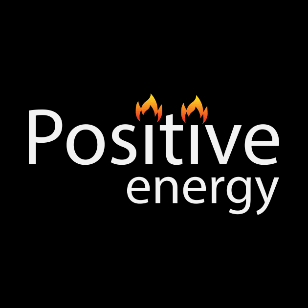 Positive energy creative text design by BL4CK&WH1TE 