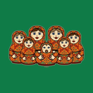 MATRYOSHKA DOLLS family by San Miguel T-Shirt