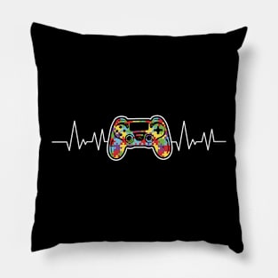 Video Game Puzzle Piece Autism Awareness Gift for Birthday, Mother's Day, Thanksgiving, Christmas Pillow