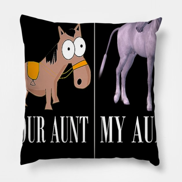 Your Aunt My Aunt Unicorn Pillow by OwensAdelisass