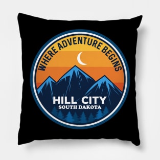 Hill City South Dakota Where Adventure Begins Pillow