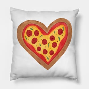 Heart Pizza Pillow