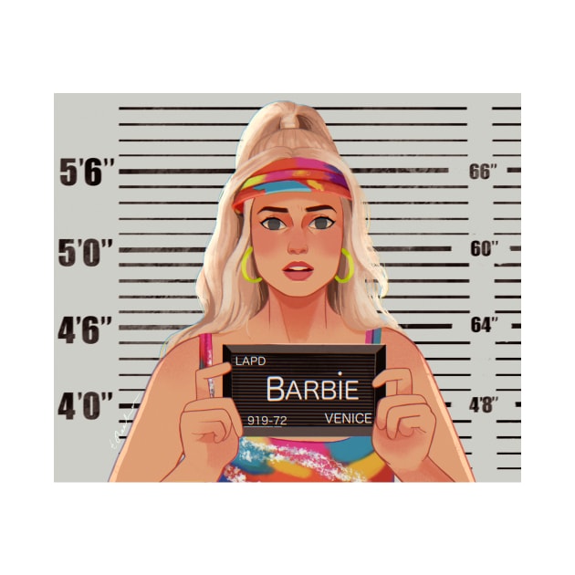 Arrested Barbie by curiousquirrel