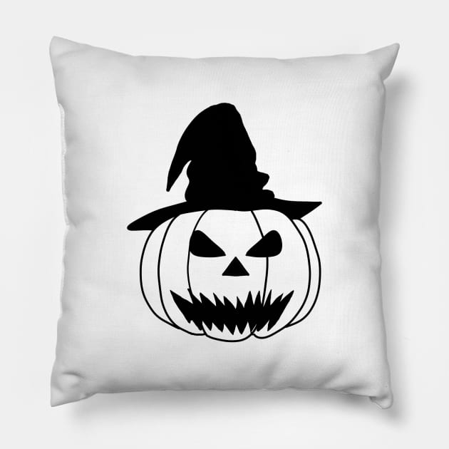 Pumpkin head Pillow by Ykartwork