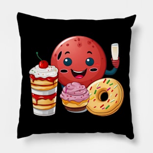 Donut kawaii  junk food T-Shirt cute  funny Pillow