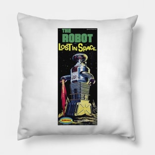 Aurora Vintage The Robot Model Kit Box Art Pillow