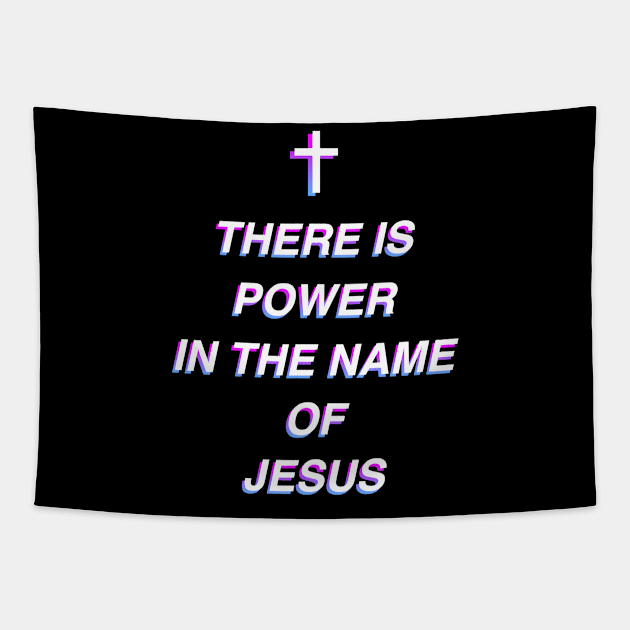 The Name Of Jesus | Christian God Graphic Tapestry by MeatMan