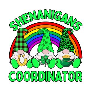 Shenanigans Coordinator Irish Gnomes, St Patricks Day T-Shirt