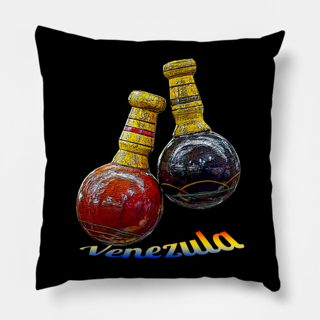 maracas venezuela Pillow by rickylabellevie