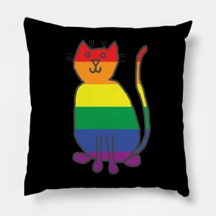 Kitty Cat Pride Pillow