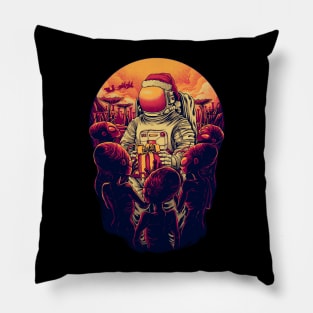 Astronaut Thanks Giving T0 Alien Pillow