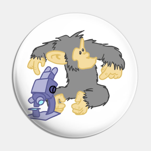 Asplenia Studios Academic Chimps: The Lab Rat Pin by AspleniaStudios