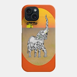 Trumpeting Elephant Phone Case