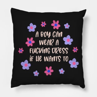 A boy can. Pillow