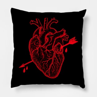 Bloddy Heart Pillow