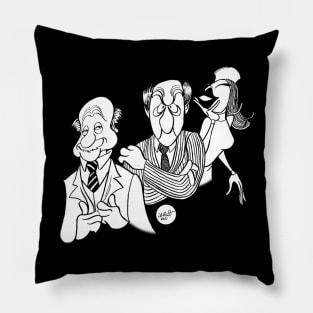 Statler and Waldorf Ala Hirschfeld Pillow