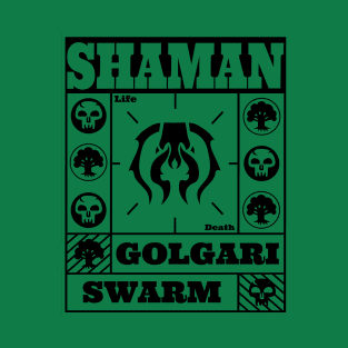 Golgari Swarm | Shaman | MTG Black on Green Guild Design T-Shirt