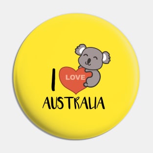 I love Australia Pin