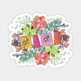 Cute And Adorable Mothers Day With Beautiful Spring Flowers Magnet