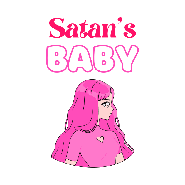 Satan's baby white background by disturbingwonderland