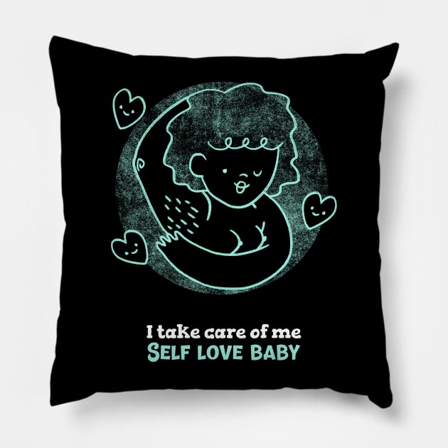 I take care of me Self care baby Pillow by Dream the Biggest