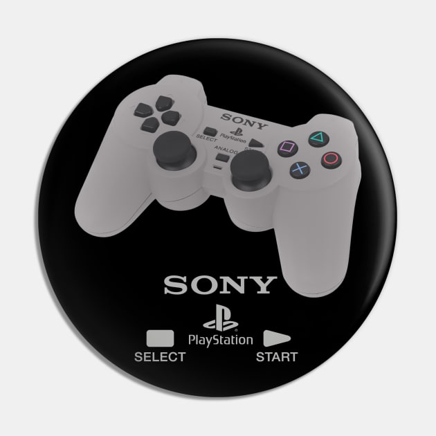 PlayStation Controller Semi-Simplistic Dark Pin by chrisjaymountain96