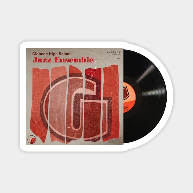 Jazz Record Magnet by GlencoeHSBCG