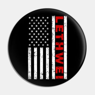 American Lethwei Warrior flag Pin