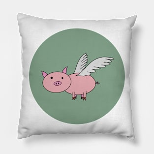 Piggy with wings Pillow