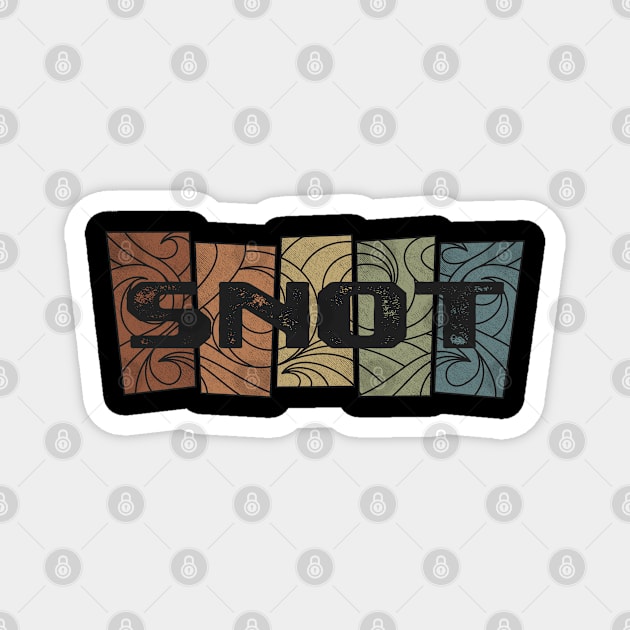 Snot - Retro Pattern Magnet by besomethingelse