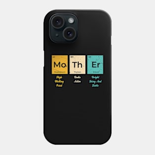 Womens Mother Periodic Table Elements of a Mother's Day Phone Case