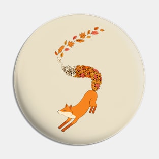 Leafy Fox Pin